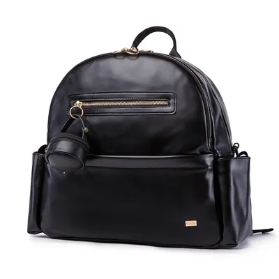 Diaper Bag for Newborn Baby Smooth Large Capacity Waterproof Nappy Changing Bag with Pacifier Bag Travel Diaper Backpack