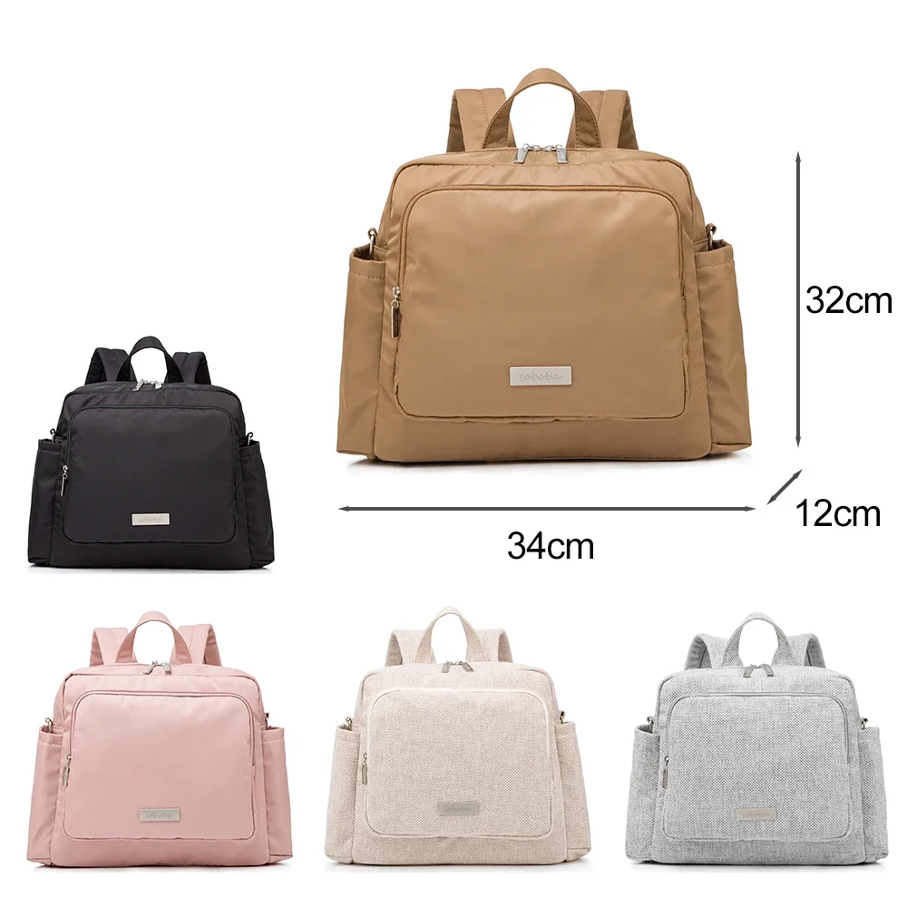 Diaper Bags for Mother Waterproof Large Capacity Solid Polyester Diaper Backpacks Travel Bag for Newborn Baby Diaper Bags for Mother Waterproof Large Capacity Solid Polyester Diaper Backpacks Travel Bag for Newborn Baby