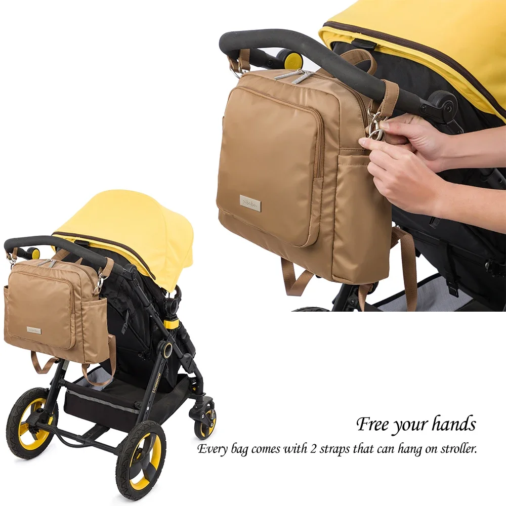 Diaper Bags for Mother Waterproof Large Capacity Solid Polyester Diaper Backpacks Travel Bag for Newborn Baby Diaper Bags for Mother Waterproof Large Capacity Solid Polyester Diaper Backpacks Travel Bag for Newborn Baby