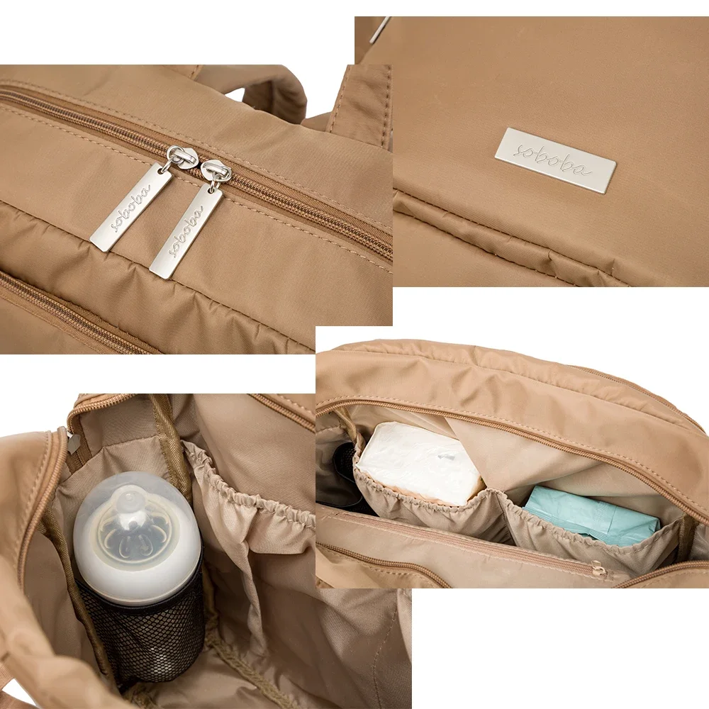 Diaper Bags for Mother Waterproof Large Capacity Solid Polyester Diaper Backpacks Travel Bag for Newborn Baby Diaper Bags for Mother Waterproof Large Capacity Solid Polyester Diaper Backpacks Travel Bag for Newborn Baby