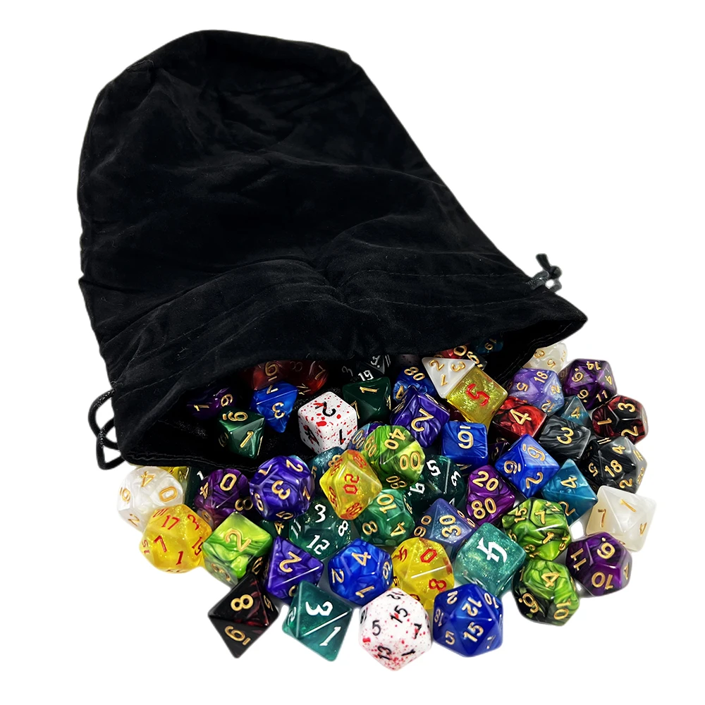 Dice Bag Dice Holder Role Game High Quality Velvet Drawstring Bag Jewelry Packing For TRPG Table Games Entertainment Dice Bag Dice Holder Role Game High Quality Velvet Drawstring Bag Jewelry Packing For TRPG Table Games Entertainment