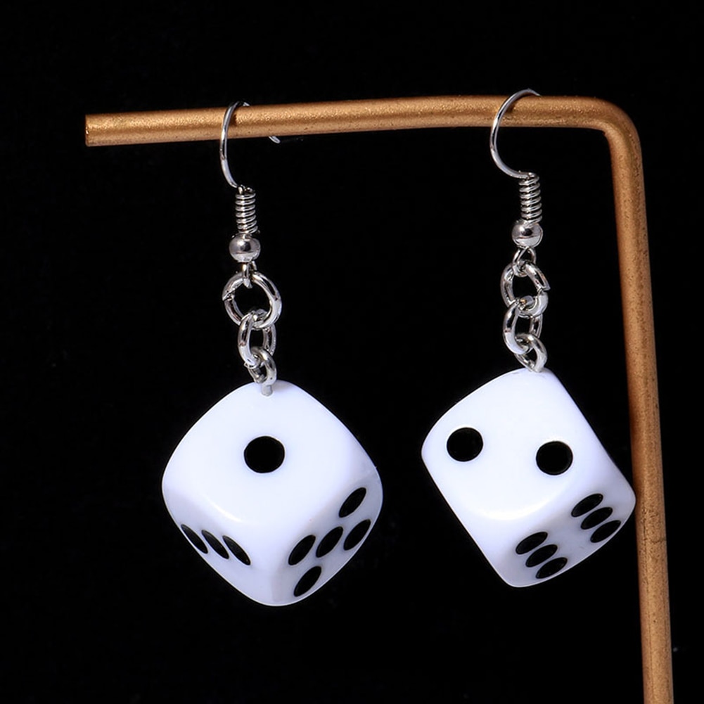 Dice Earrings Ladies Stylish Jewelry