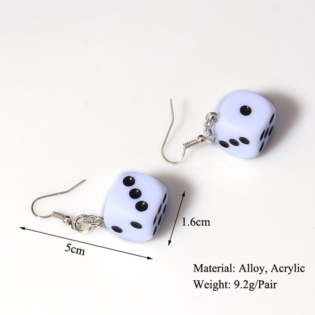 Dice Earrings Ladies Stylish Jewelry Dice Earrings Ladies Stylish Jewelry