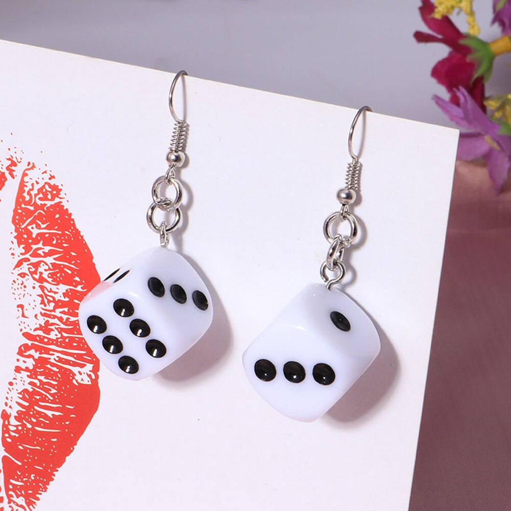 Dice Earrings Ladies Stylish Jewelry Dice Earrings Ladies Stylish Jewelry
