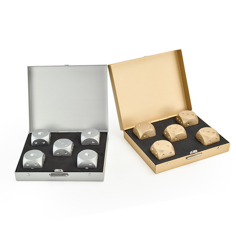 Dice Set Aluminum Whiskey Stones Dice Set Aluminum Whiskey Stones