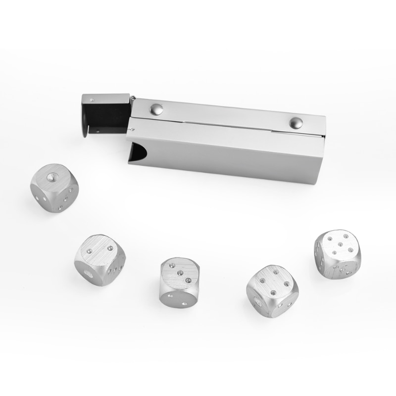 Dice Set Aluminum Whiskey Stones Dice Set Aluminum Whiskey Stones