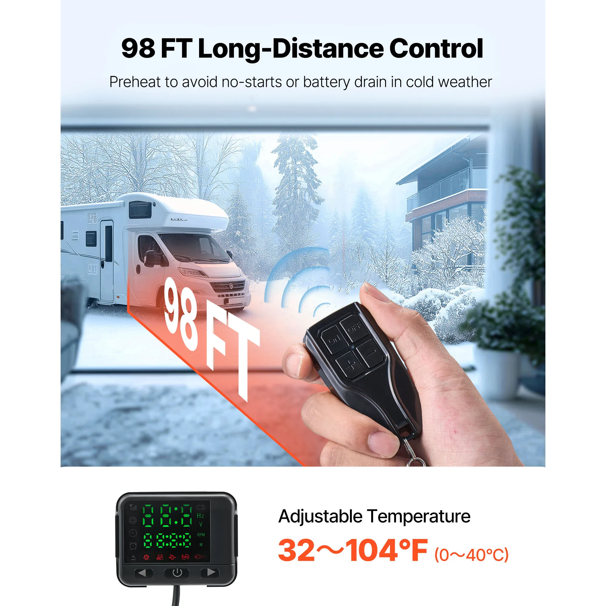 Diesel Heater 8KW Diesel Air Heater with LCD Panel and Remote Control Parking Heater Low Noise for Truck Trailer Boat Diesel Heater 8KW Diesel Air Heater with LCD Panel and Remote Control Parking Heater Low Noise for Truck Trailer Boat