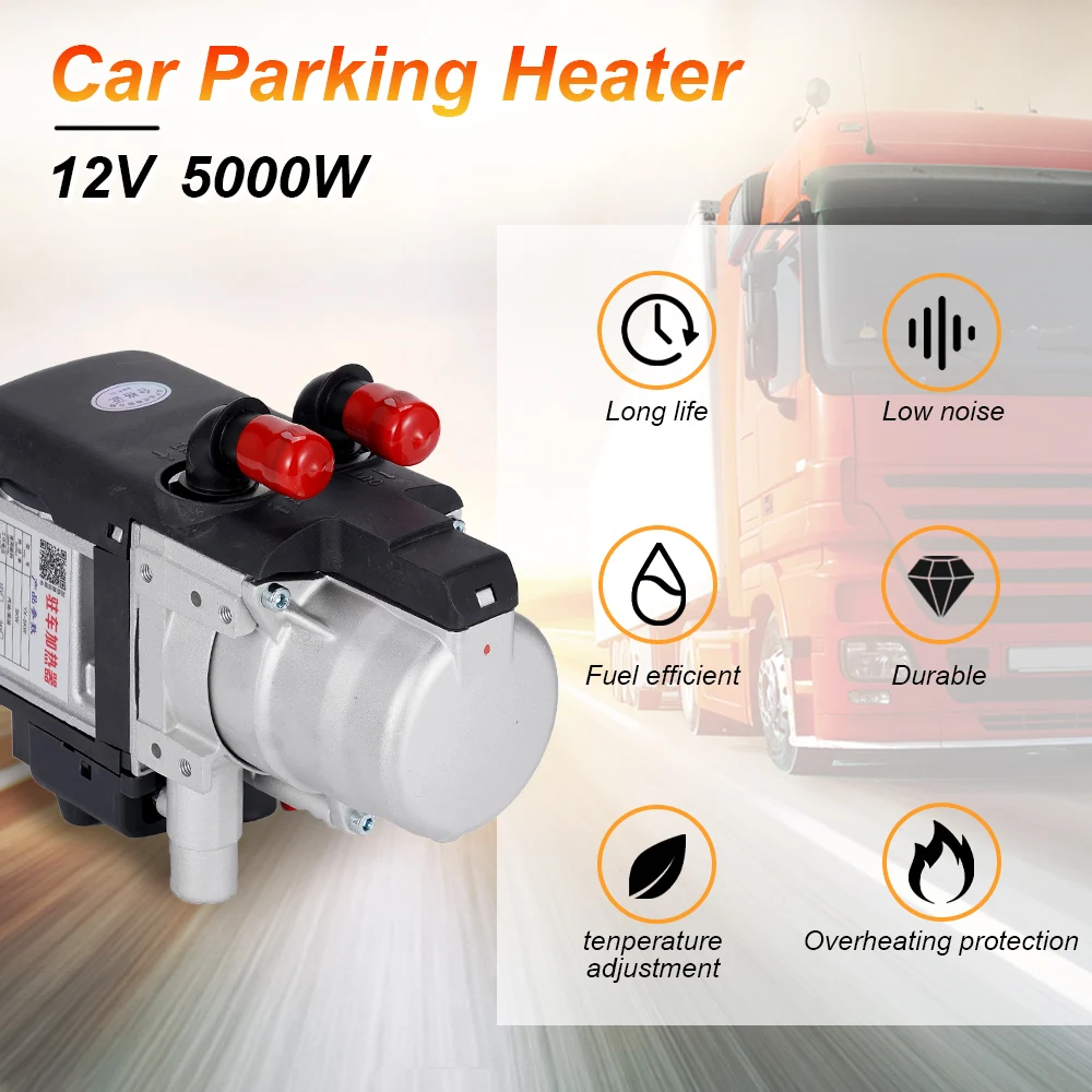 Diesel or Gasoline Dual Mode 12V 5Kw Automotive Parking Liquid Preheater Automotive Engine Electric Vehicle Fuel Heater