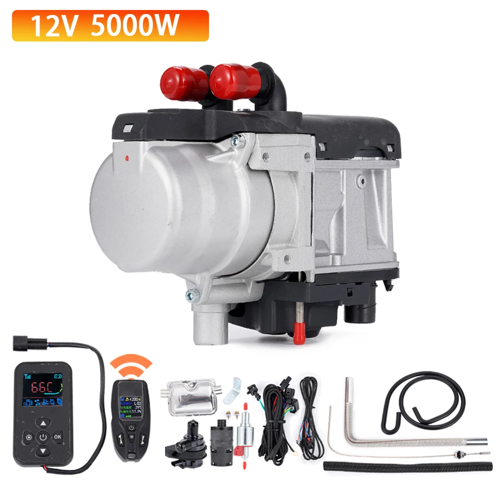 Diesel or Gasoline Dual Mode 12V 5Kw Automotive Parking Liquid Preheater Automotive Engine Electric Vehicle Fuel Heater