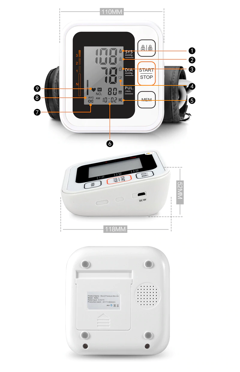 Digital Blood Pressure Monitor Device Digital Blood Pressure Monitor Device