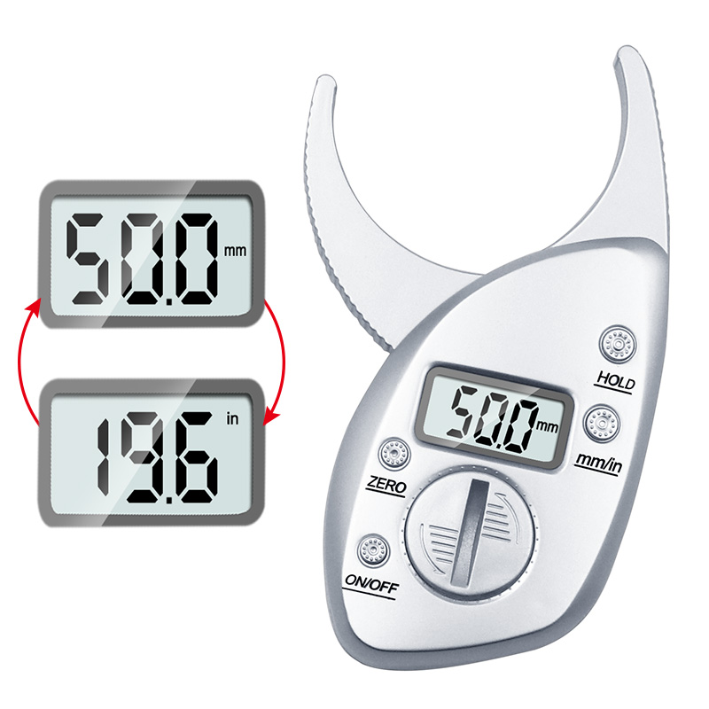 Digital Body Fat Caliper Measurement Tool