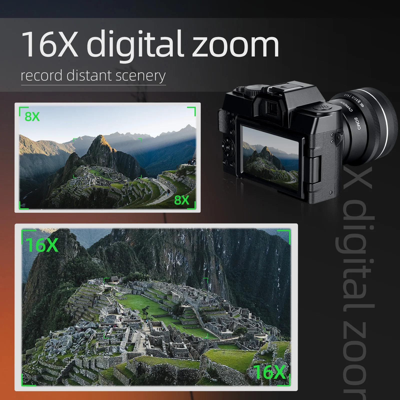 Digital Camera for Photography and Video 16X Digital Zoom 4K 48MP Vlogging Camera for with 180° Flip Screen Digital Camera for Photography and Video 16X Digital Zoom 4K 48MP Vlogging Camera for with 180° Flip Screen
