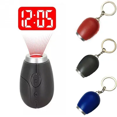 Digital Clock Mini Projection Keychain Digital Clock Mini Projection Keychain