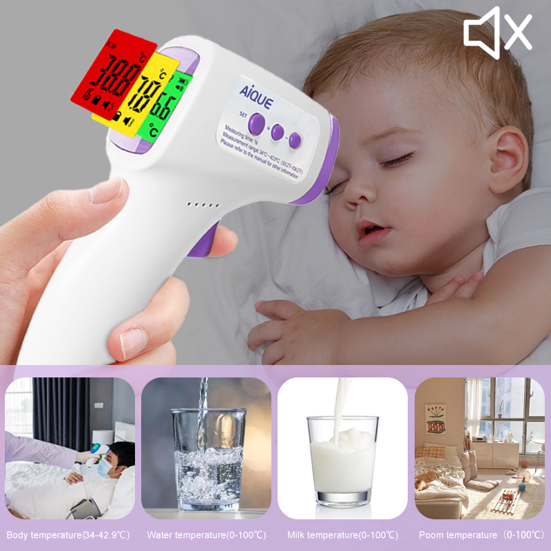 Digital Infrared Forehead Thermometer Fever Contactless Clinical Electronic Medical Temperature Meter