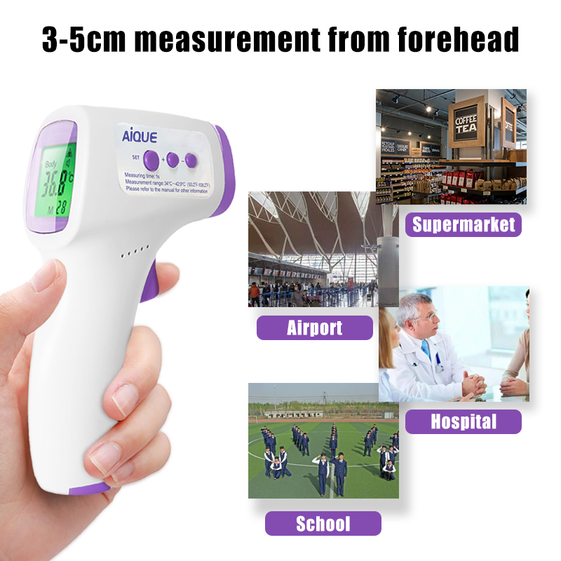 Digital Infrared Forehead Thermometer Fever Contactless Clinical Electronic Medical Temperature Meter