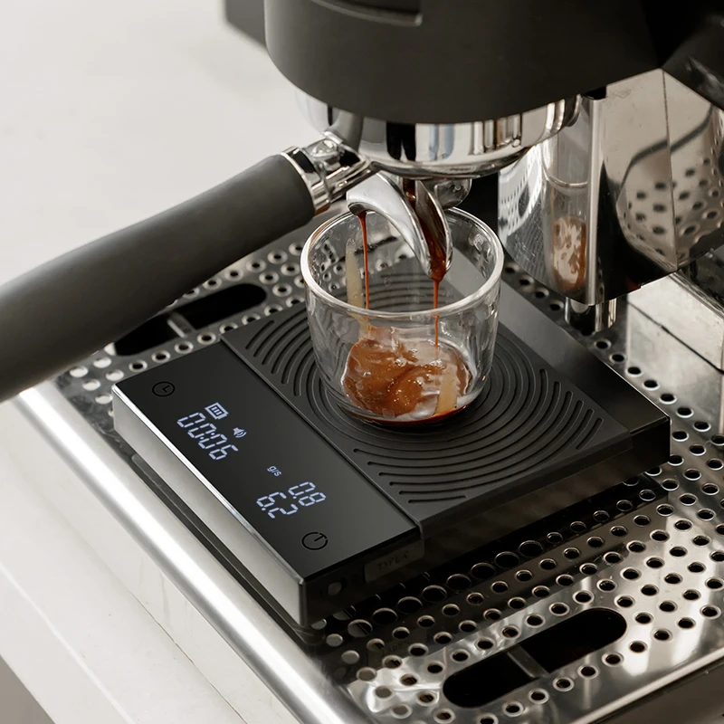 Digital Kitchen Scale for Espresso Coffee Food With Timer Flow Rate Monitor USB Type-C Rechargeable Light Weight Mini