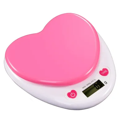 Digital Kitchen Weighing Scale With Heart Shape Digital Kitchen Weighing Scale With Heart Shape