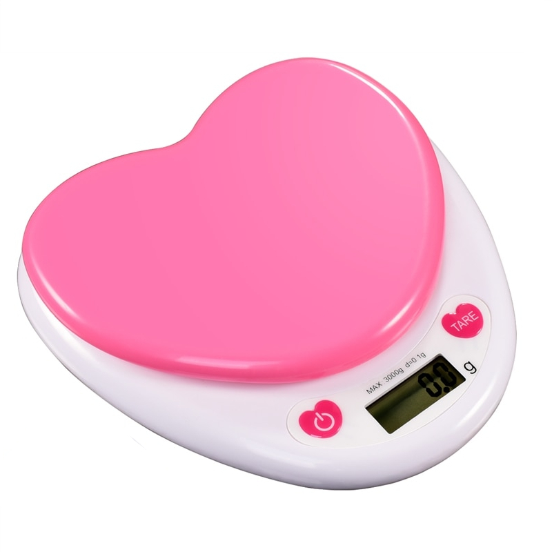 Digital Kitchen Weighing Scale With Heart Shape