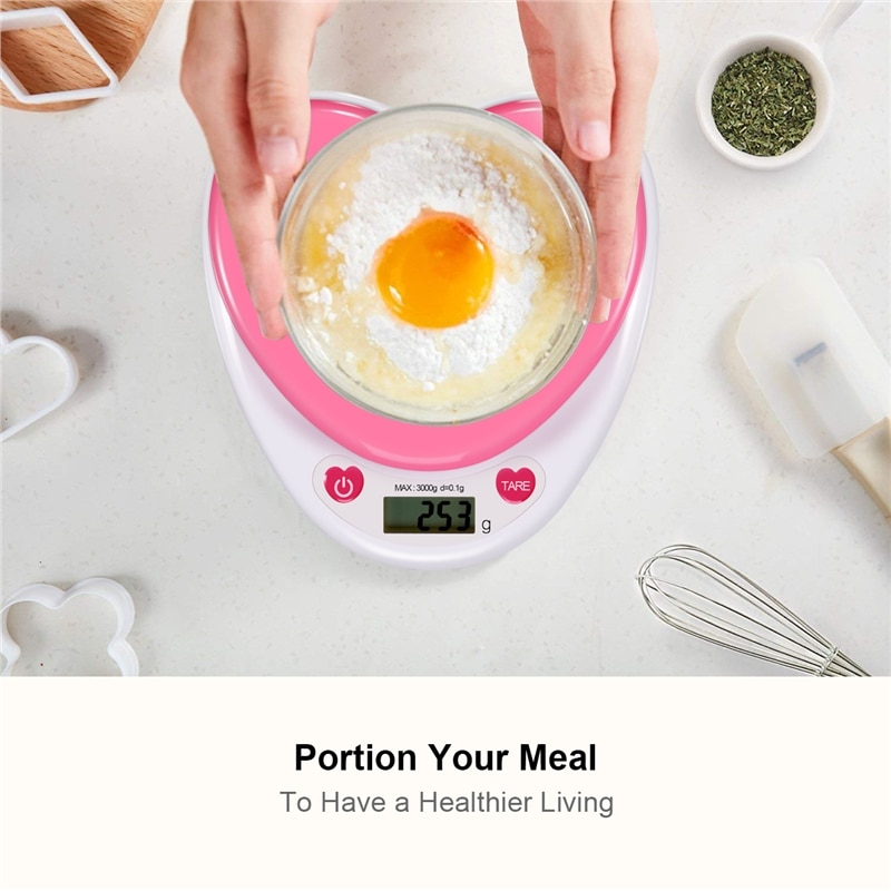 Digital Kitchen Weighing Scale With Heart Shape Digital Kitchen Weighing Scale With Heart Shape