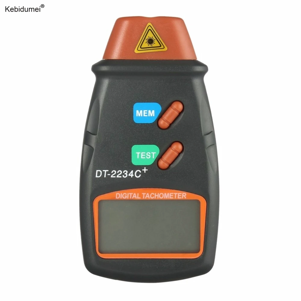Digital Laser Tachometer Hour Meter Diagnostic tool Non-Contact Motor Lathe Speed Gauge Revolution Spin RPM Meter