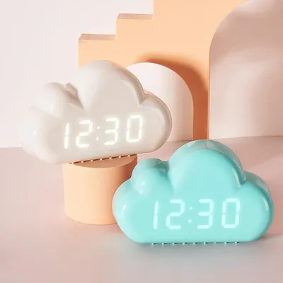 Digital LED Display Cloud Clock