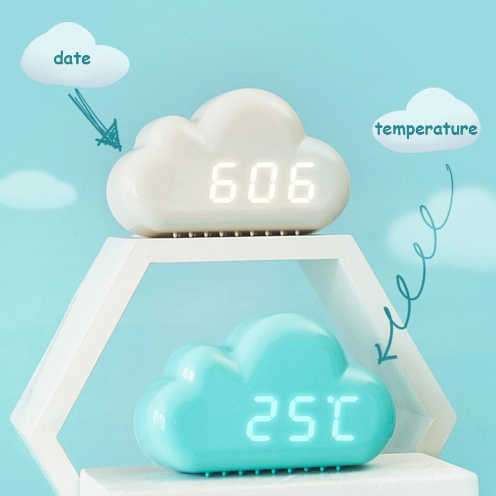 Digital LED Display Cloud Clock