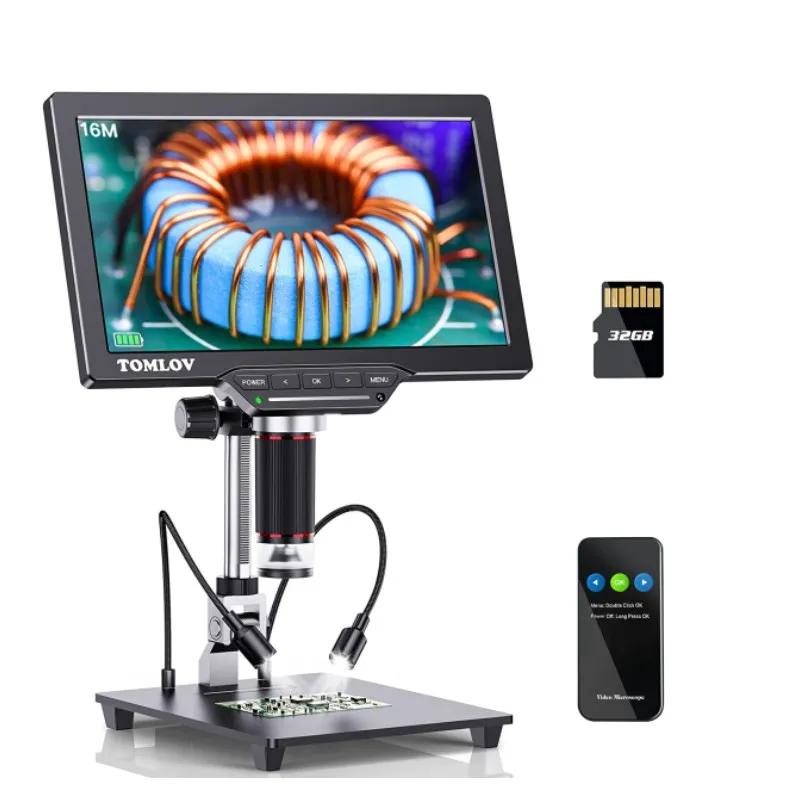 Digital Microscope 10.1 Inch Screen HDMI For Soldering Electronic Video Microscope 16MP Magnifier Repair Tool with 32GB Digital Microscope 10.1 Inch Screen HDMI For Soldering Electronic Video Microscope 16MP Magnifier Repair Tool with 32GB