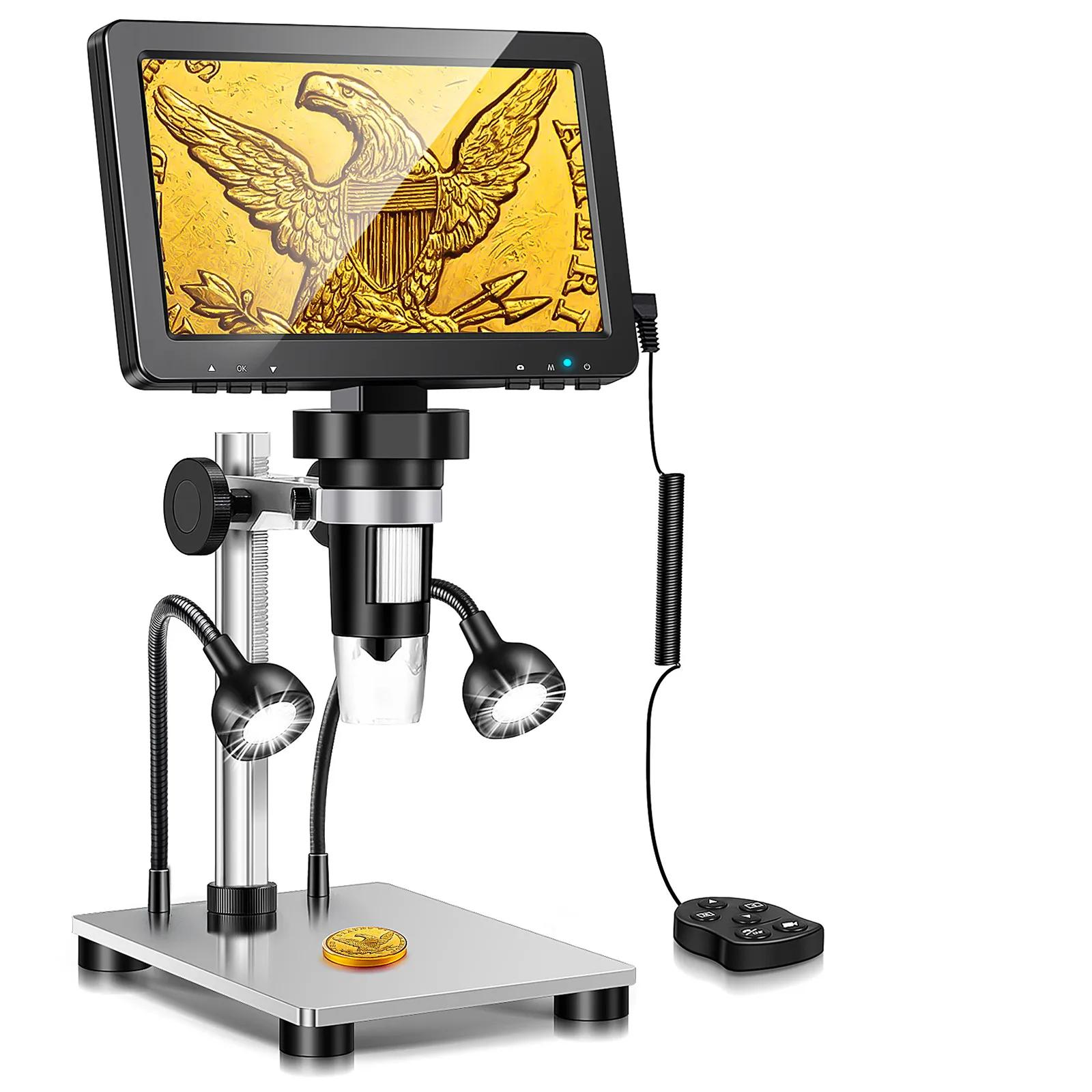 Digital Microscope 1200x Magnification HD USB Professional Electron Microscopios For Repairing With 10 LED Light Digital Microscope 1200x Magnification HD USB Professional Electron Microscopios For Repairing With 10 LED Light
