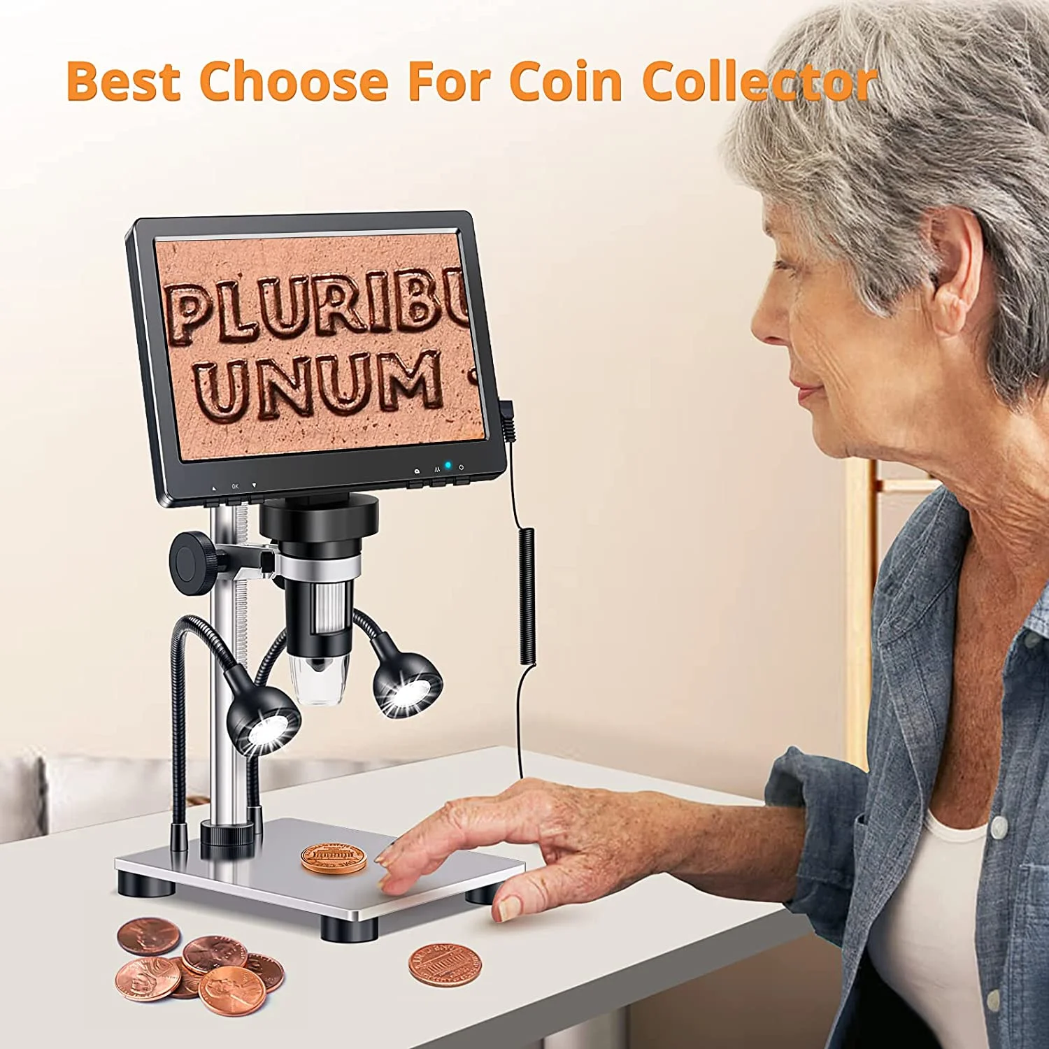 Digital Microscope 1200x Magnification HD USB Professional Electron Microscopios For Repairing With 10 LED Light Digital Microscope 1200x Magnification HD USB Professional Electron Microscopios For Repairing With 10 LED Light