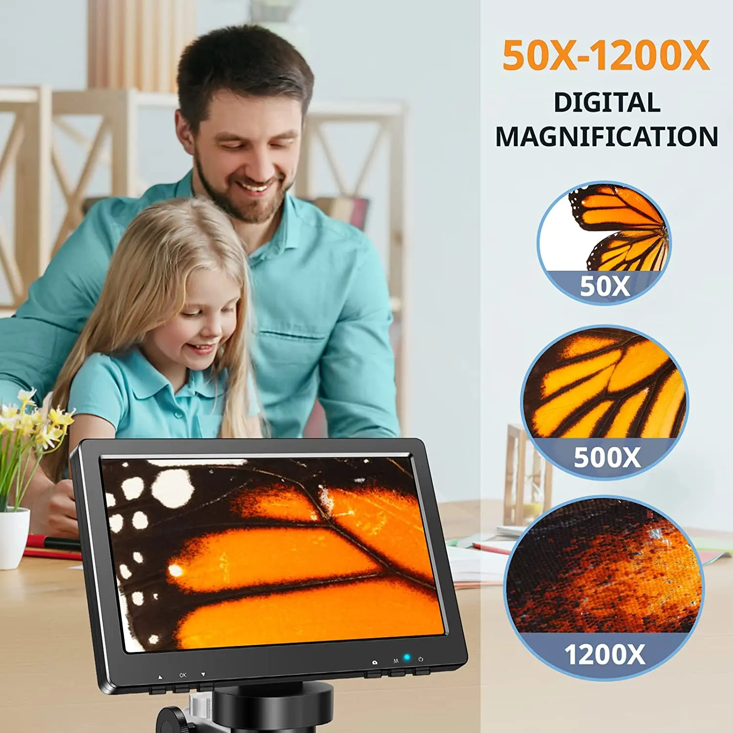 Digital Microscope 1200x Magnification HD USB Professional Electron Microscopios For Repairing With 10 LED Light Digital Microscope 1200x Magnification HD USB Professional Electron Microscopios For Repairing With 10 LED Light