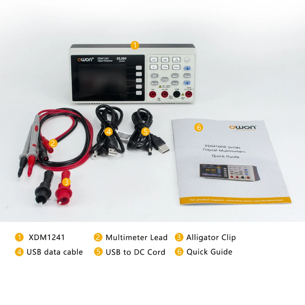 Digital Multimeter Portable Bench LCD Multimeter True RMS AC/DC Current Voltage USB Tester Meter Digital Multimeter Portable Bench LCD Multimeter True RMS AC/DC Current Voltage USB Tester Meter