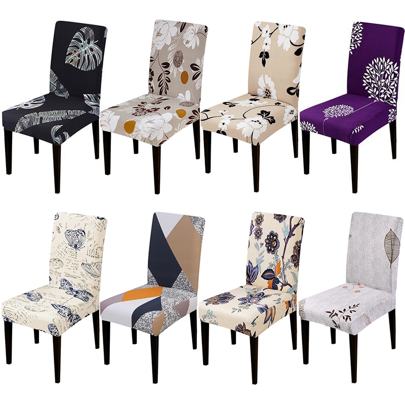 Dining Chair Cover Elastic Printed Cloth Dining Chair Cover Elastic Printed Cloth