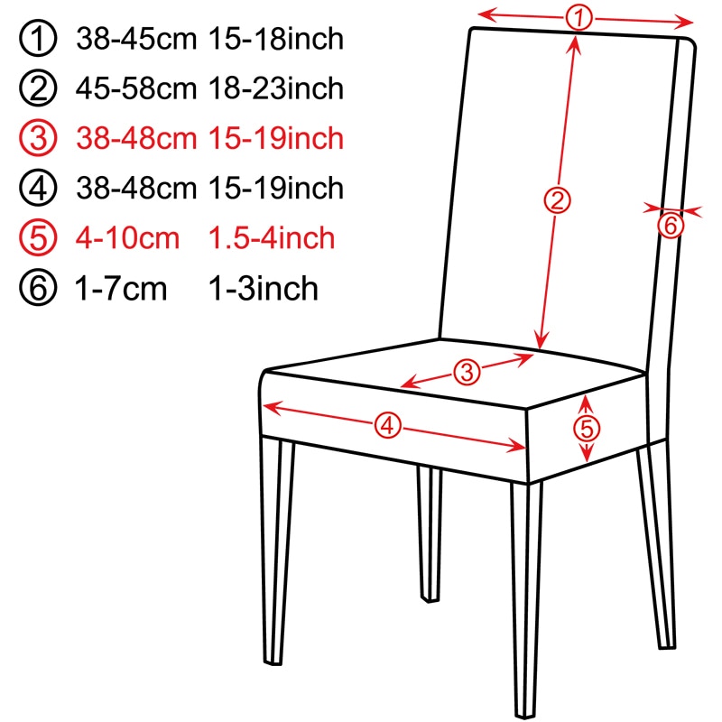 Dining Chair Cover Elastic Printed Cloth