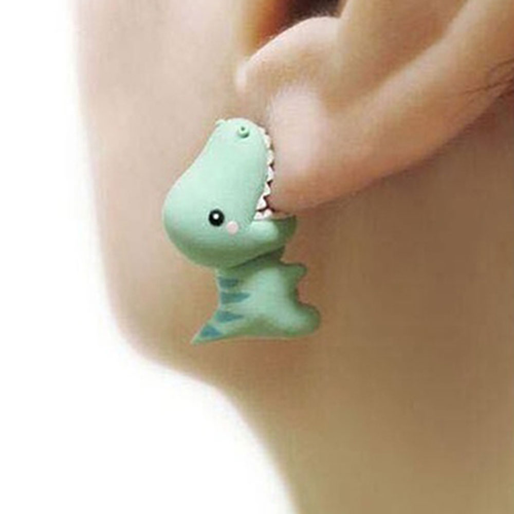 Dino Earrings Funny Fashion Accessory