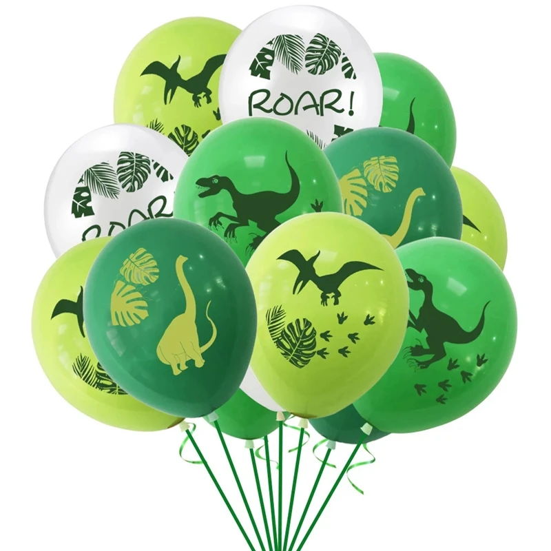Dinosaur Birthday Balloons (10Pcs)