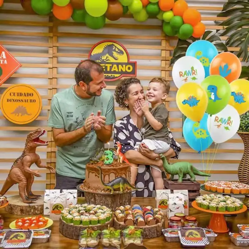 Dinosaur Birthday Balloons (10Pcs)