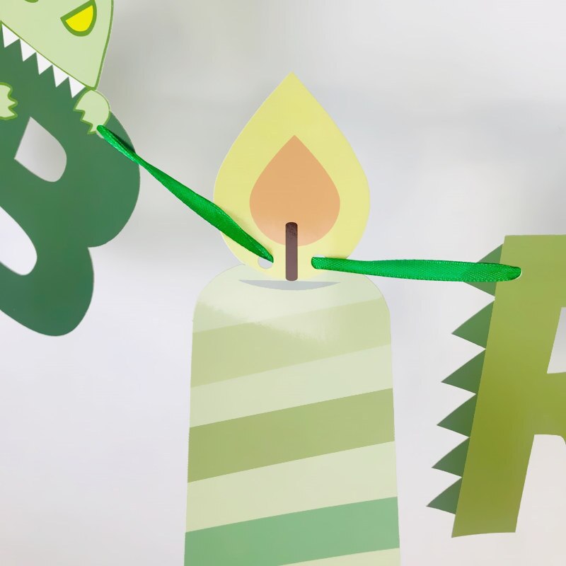 Dinosaur Birthday Banner Party Decoration