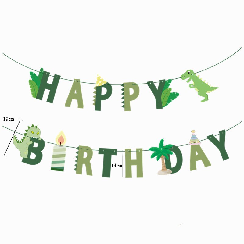 Dinosaur Birthday Banner Party Decoration