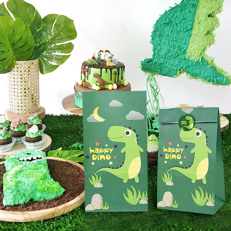 Dinosaur Candy Bags with Stickers (12Pcs) Dinosaur Candy Bags with Stickers (12Pcs)
