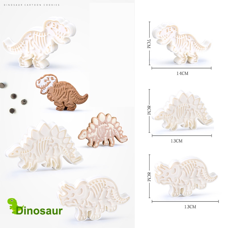 Dinosaur Cookie Cutter 3D Mold Dinosaur Cookie Cutter 3D Mold