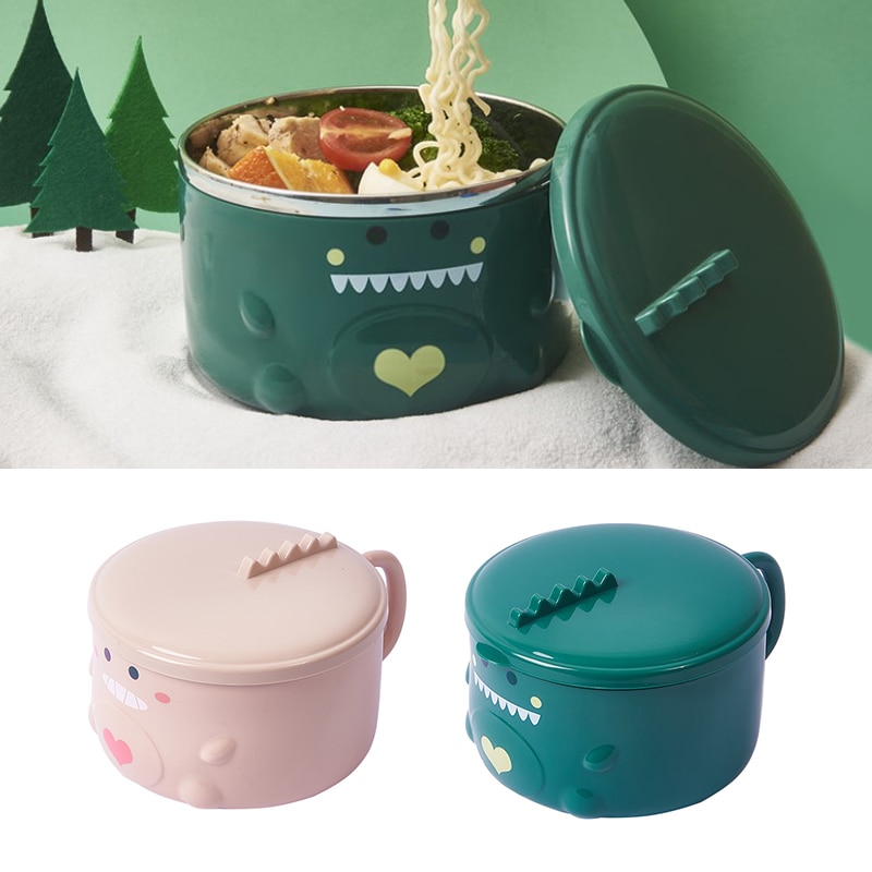 Dinosaur Design Ramen Bowl with Lid Dinosaur Design Ramen Bowl with Lid