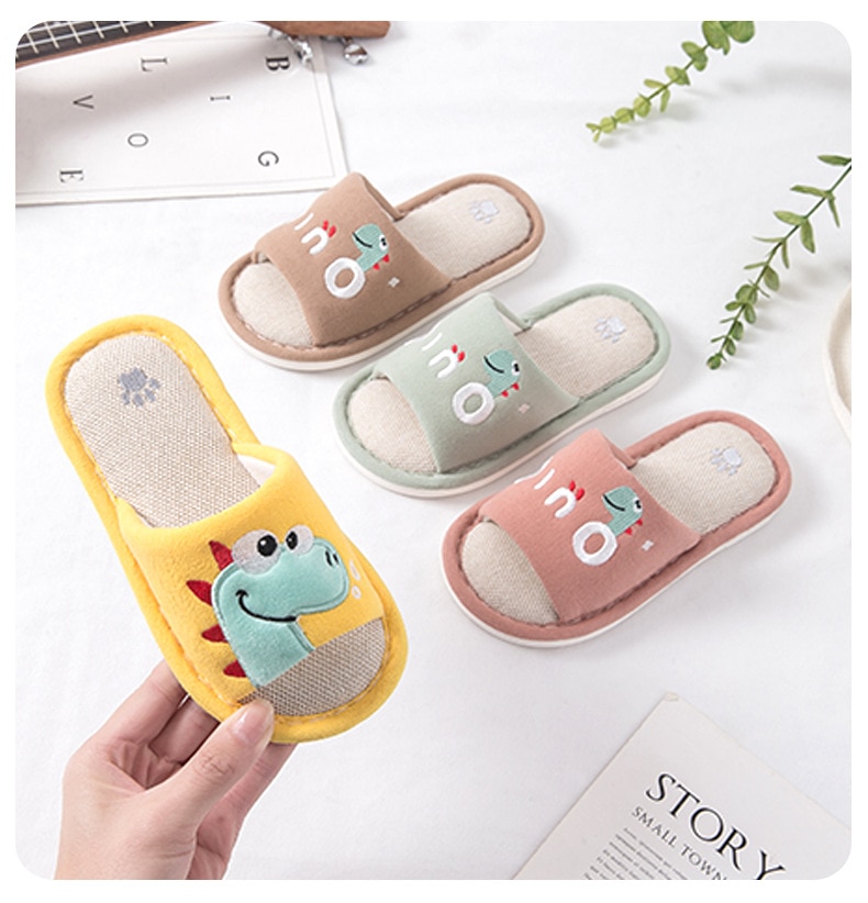 Dinosaur Kids Indoor Slippers