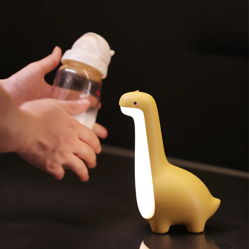 Dinosaur Night Light Cute Children's Night Light Eye Protection Bedside Timing Lamp USB Charging Room Decoration