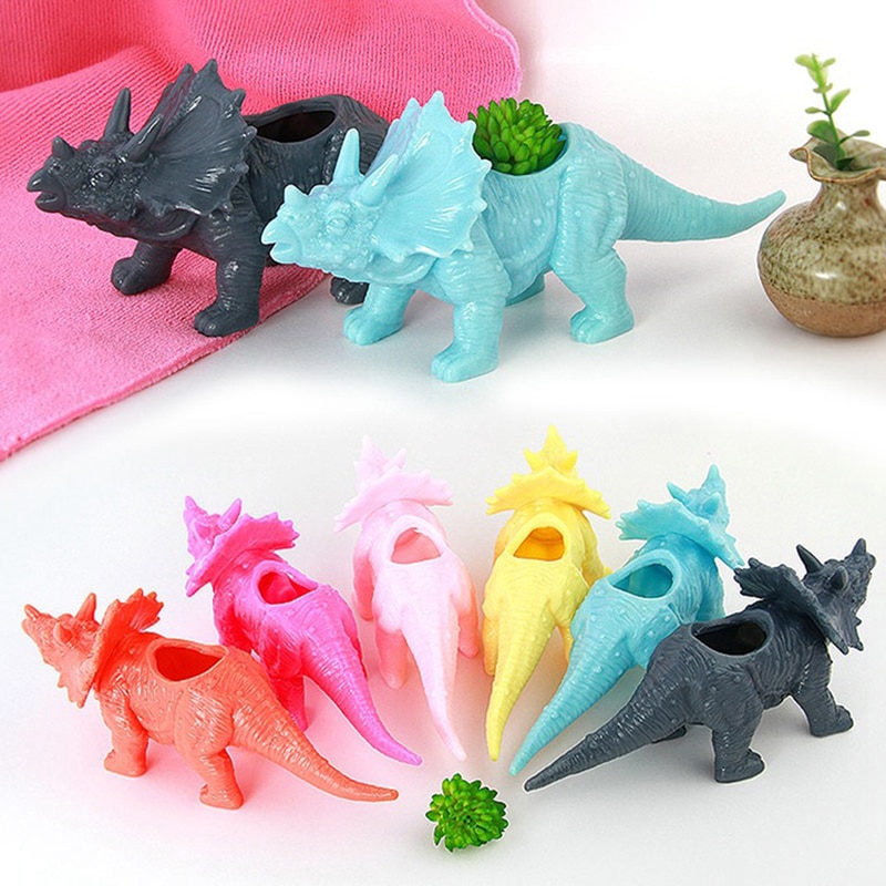 Dinosaur Plant Pot Garden Decor Dinosaur Plant Pot Garden Decor