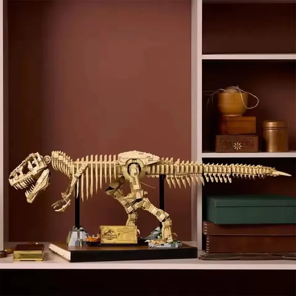 Dinosaur T-Rex Fossils Tyrannosaurus Rex Building Blocks Dinosaur World Park Toys for Kids Boys Birthday Gifts
