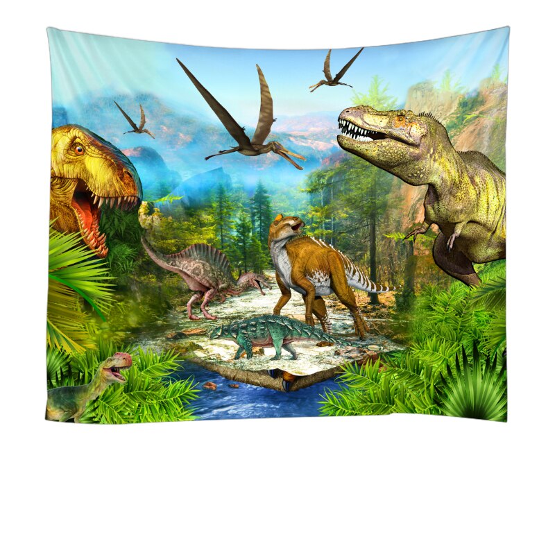 Dinosaur Tapestry Fabric Poster Dinosaur Tapestry Fabric Poster