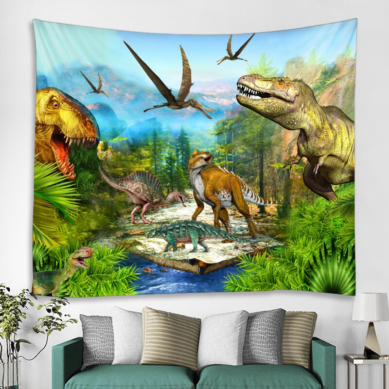 Dinosaur Tapestry Fabric Poster Dinosaur Tapestry Fabric Poster
