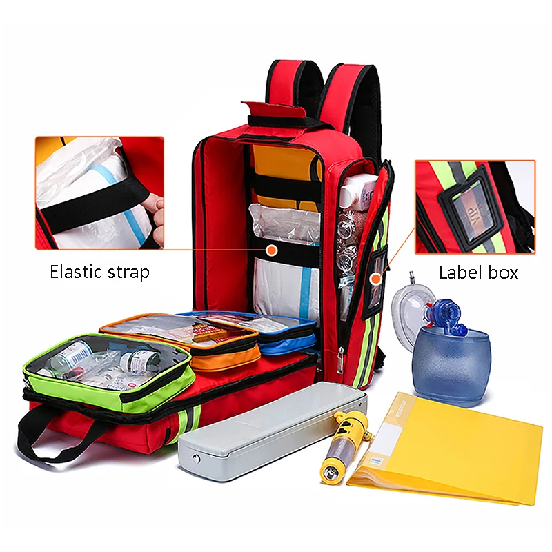 Disaster Relief Bag First Aid Kit Emergency Rescue Backpack Large Capacity Classified Storage Survival Kits Medical Disaster Relief Bag First Aid Kit Emergency Rescue Backpack Large Capacity Classified Storage Survival Kits Medical