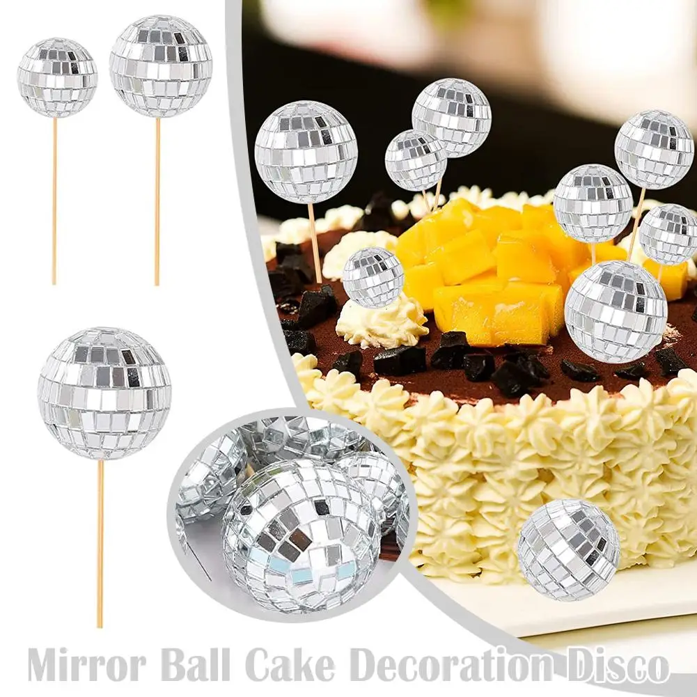 Disco Ball Cake Toppers (3/5/12Pcs) Disco Ball Cake Toppers (3/5/12Pcs)