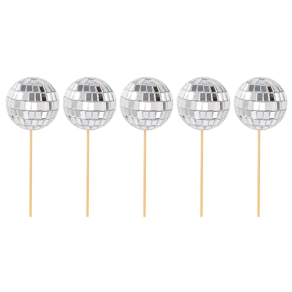 Disco Ball Cake Toppers (3/5/12Pcs) Disco Ball Cake Toppers (3/5/12Pcs)